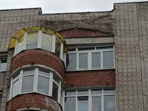 Специализированная компания обследует осыпающийся фасад дома на Ленина 24Б Новости Протвино 